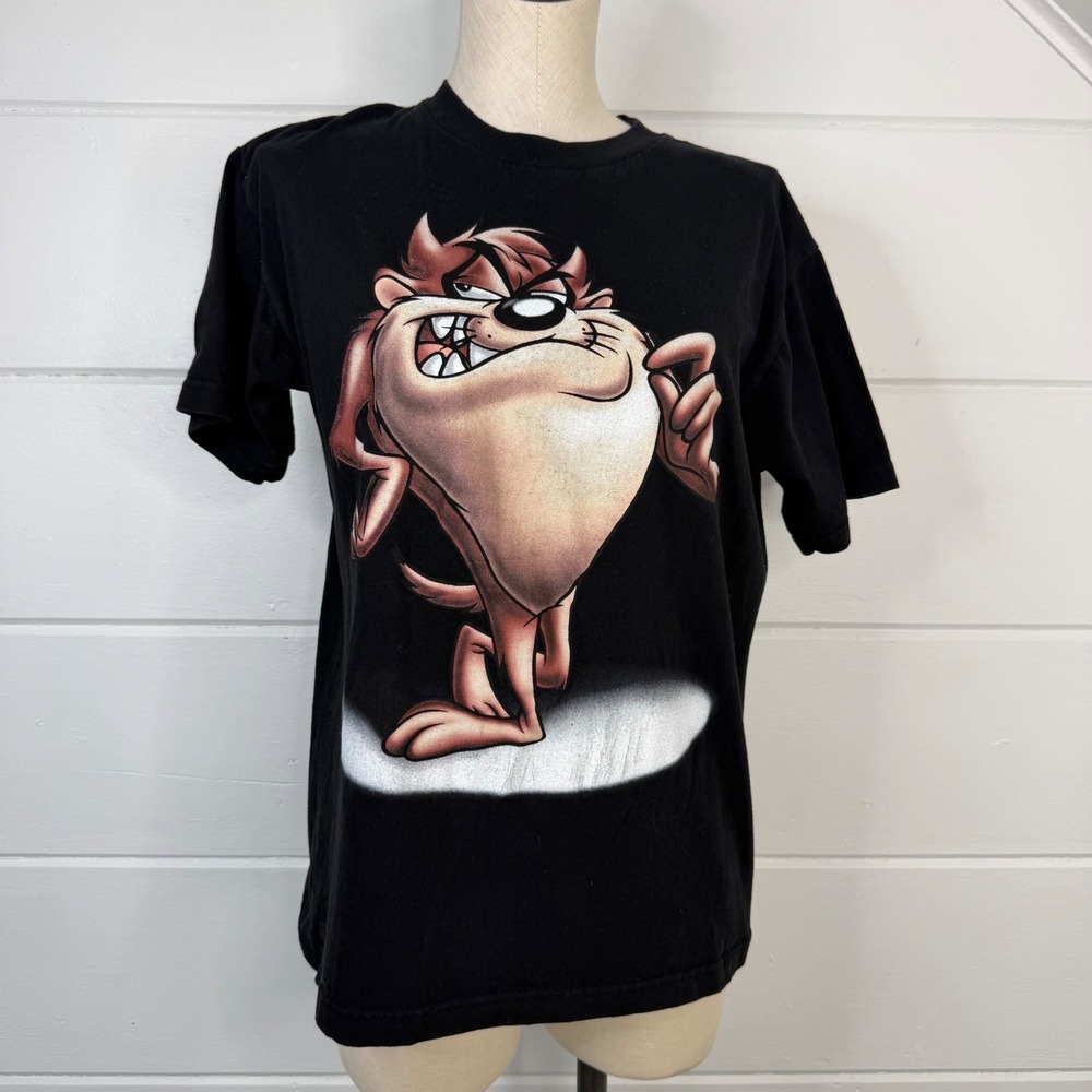 Vintage Looney Tunes T Shirt Taz Tazmanian Devil 90s Y2K Medium Unisex